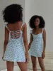 Landon Mini Dress Blue Floral sold by Princess Polly