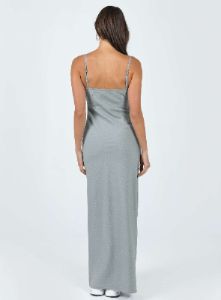 Lania Midi Dress Grey sold by Princess Polly