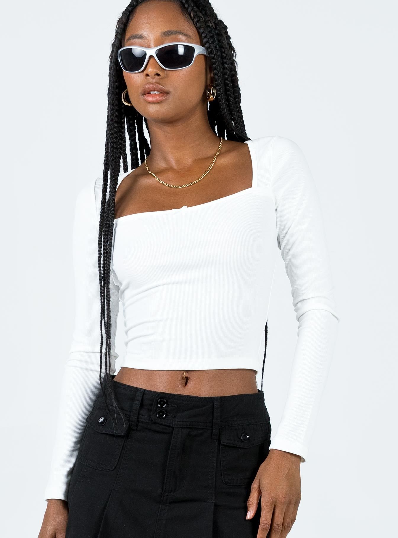 Kaffia Top White sold by Princess Polly product image thumbnail 2