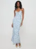 Emily Maxi Dress Blue Floral sold by Princess Polly