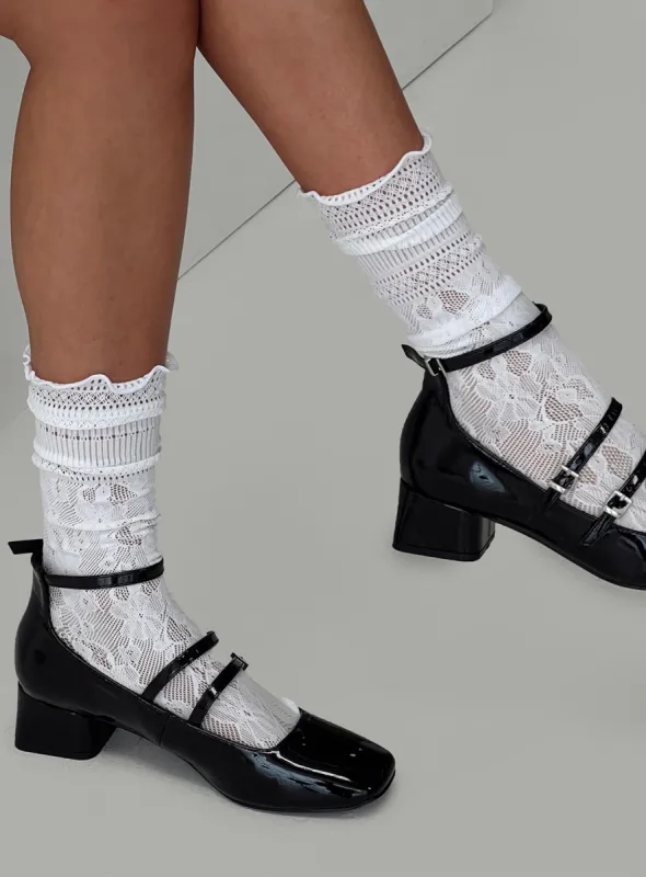Arneway White Frill Sock White sold by Princess Polly