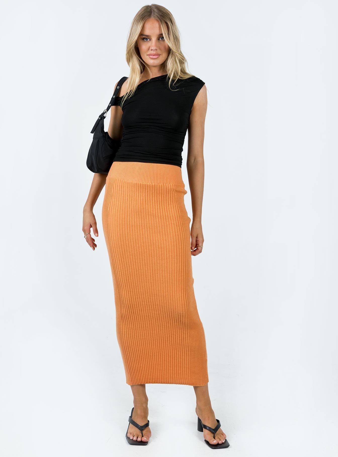 Regent Low Rise Maxi Skirt Orange sold by Princess Polly product image thumbnail 2