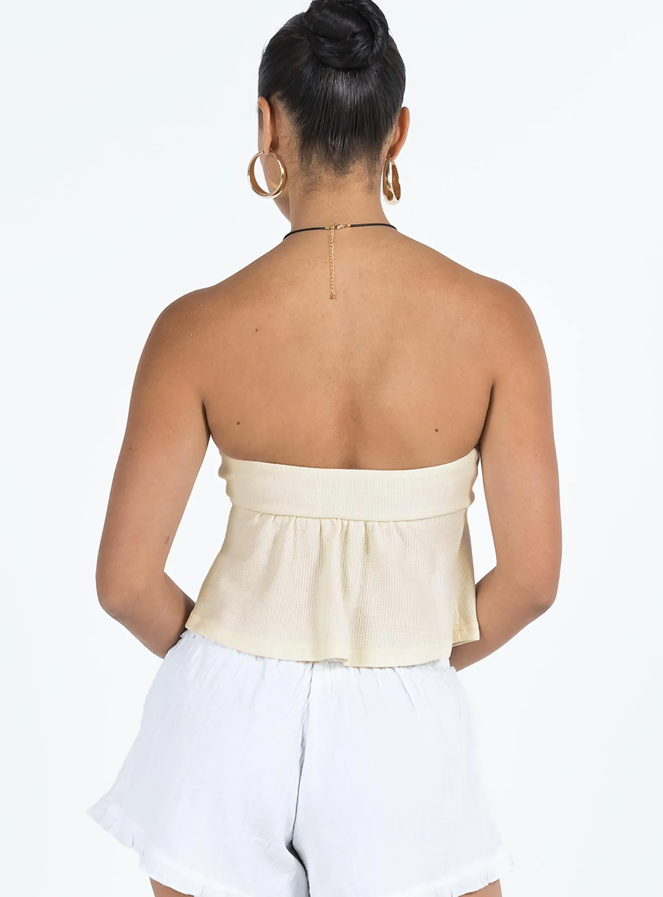 Lyliana Strapless Top Cream sold by Princess Polly product image thumbnail 5