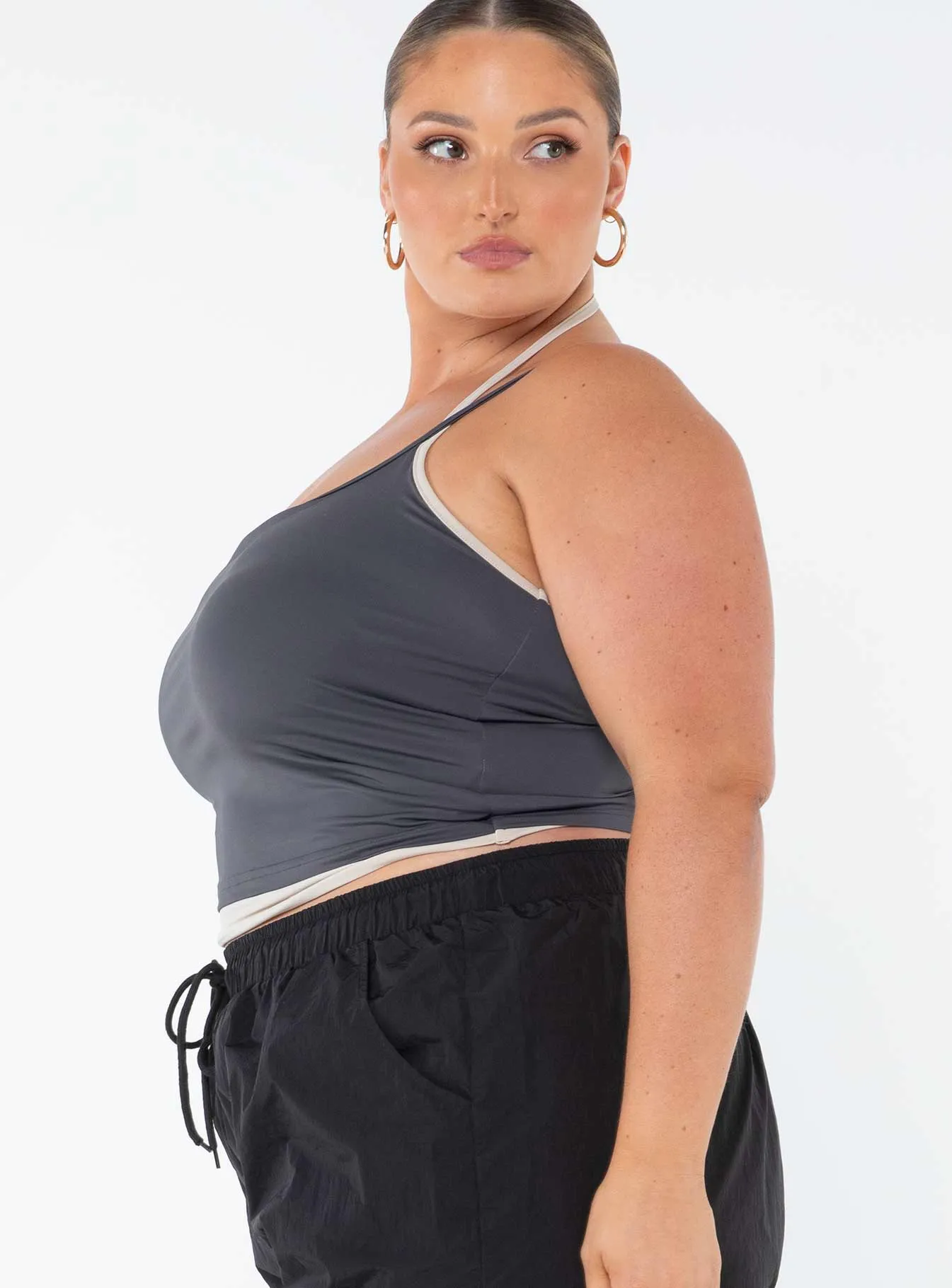 Premier Layered Tank Top Slate Curve sold by Princess Polly product image thumbnail 4