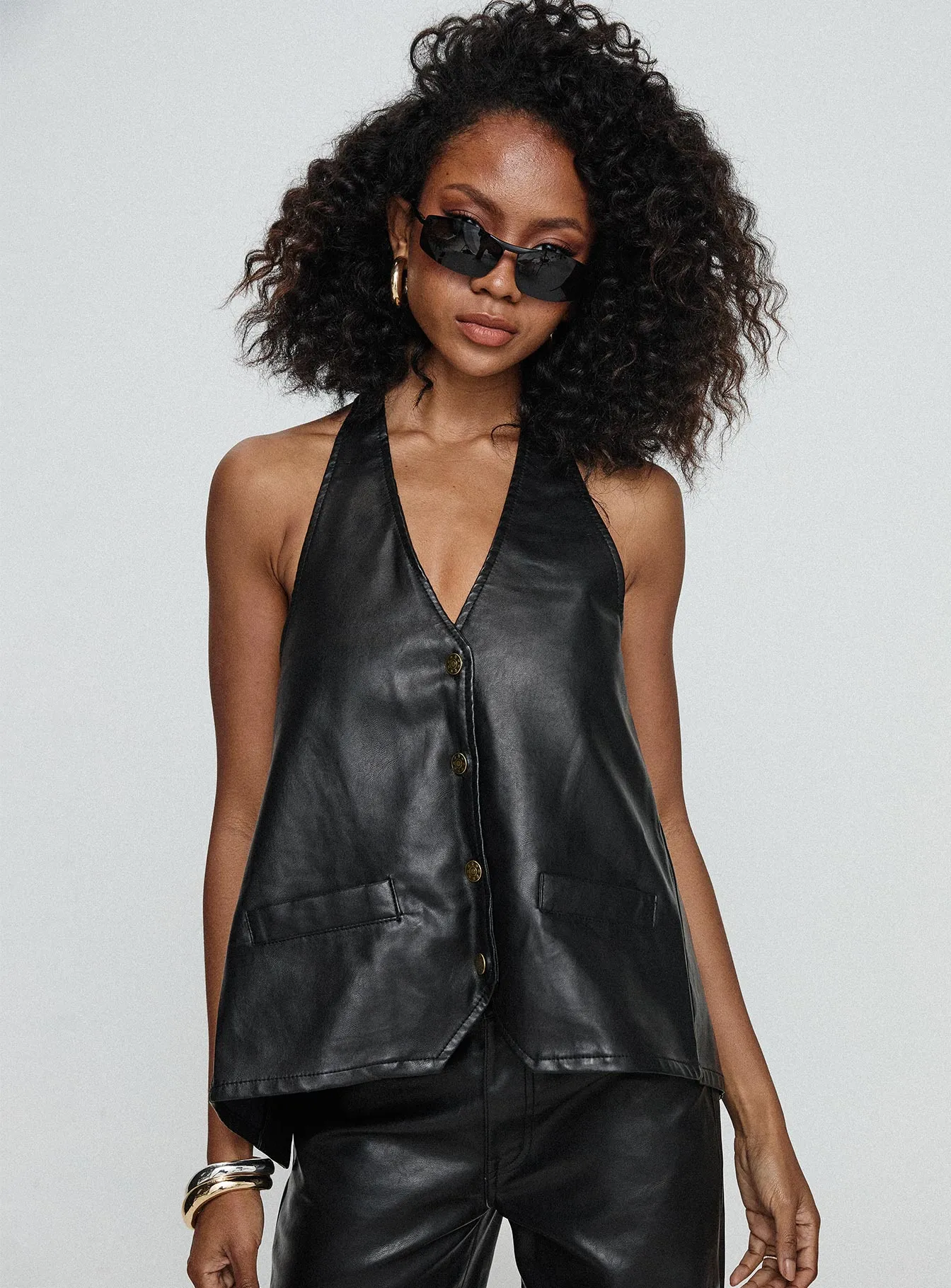 Hills Halter Onyx sold by Princess Polly