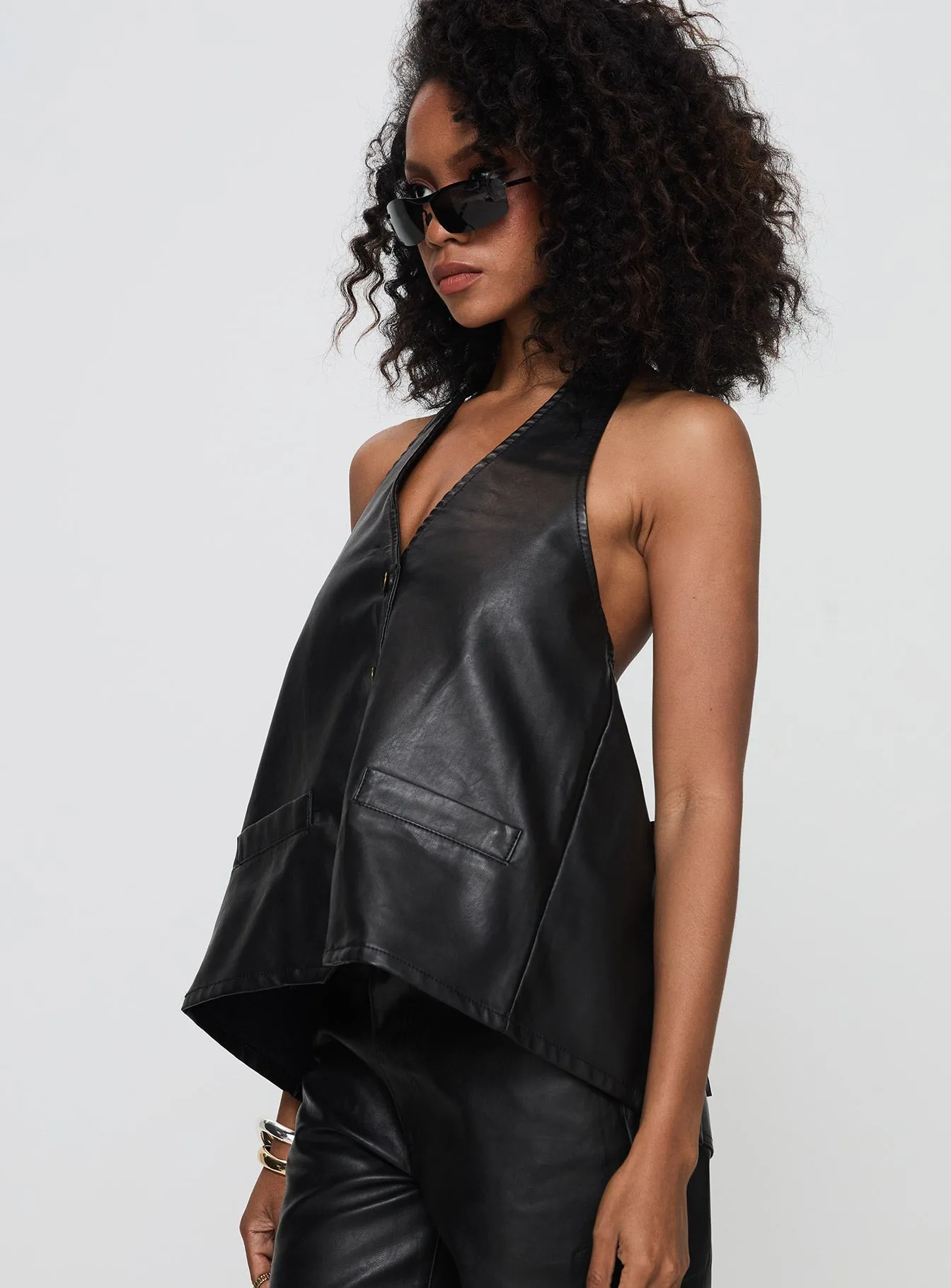 Hills Halter Onyx sold by Princess Polly product image thumbnail 4