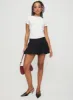 Mersale Bubble Hem Mini Skirt Black sold by Princess Polly