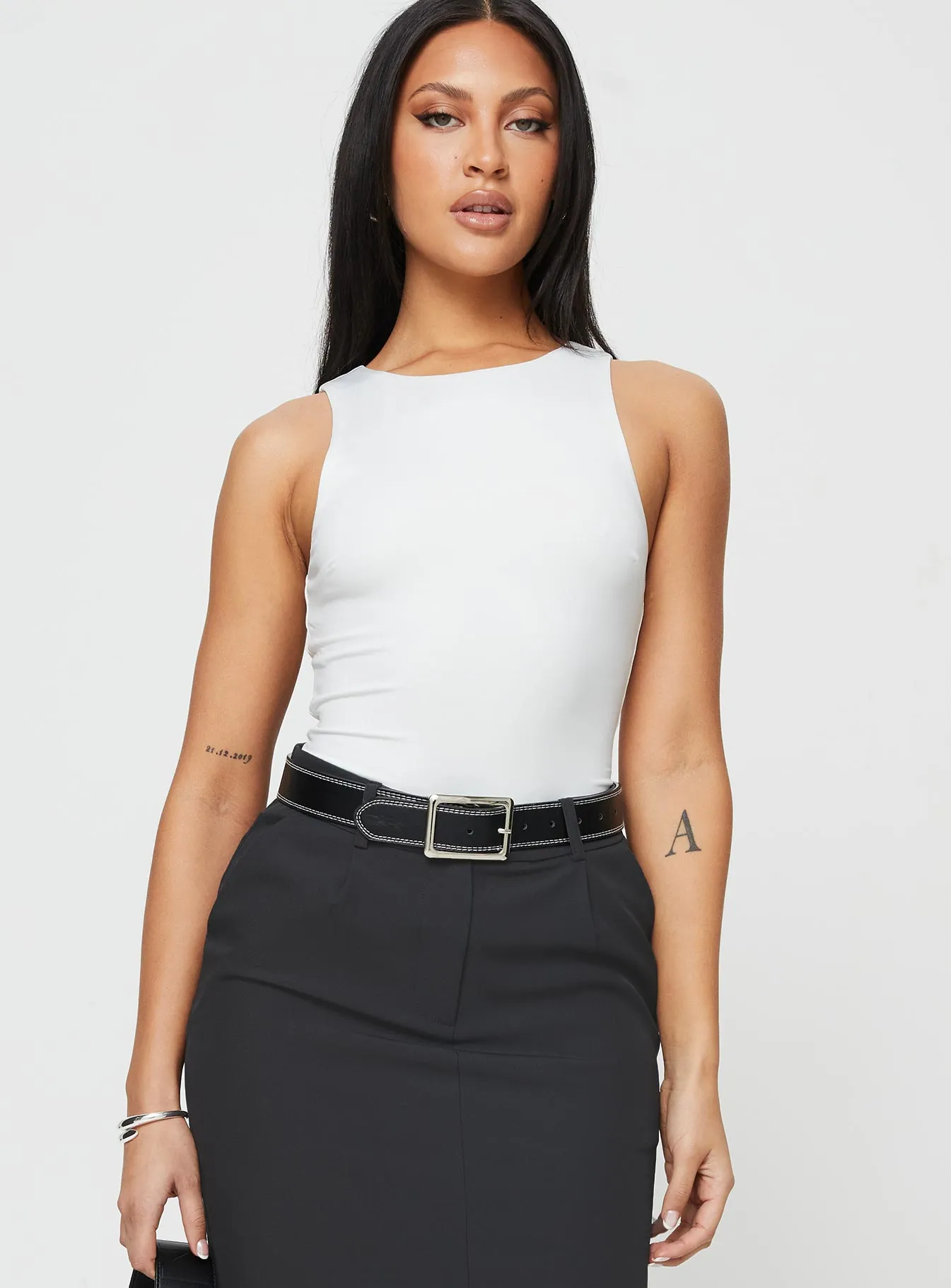 Karimo Bodysuit White sold by Princess Polly product image thumbnail 2