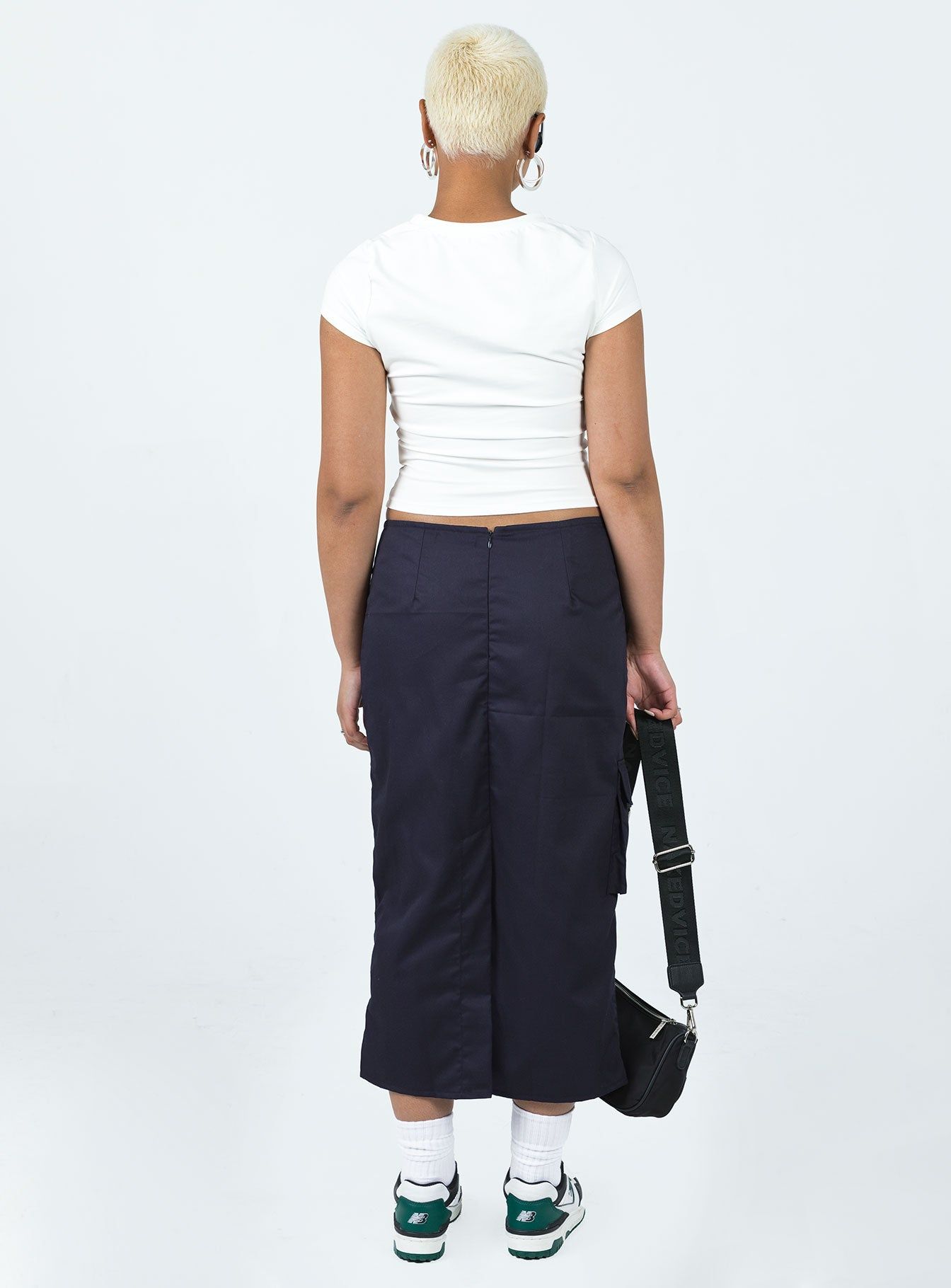 Motel Enore Skirt Navy sold by Princess Polly product image thumbnail 5