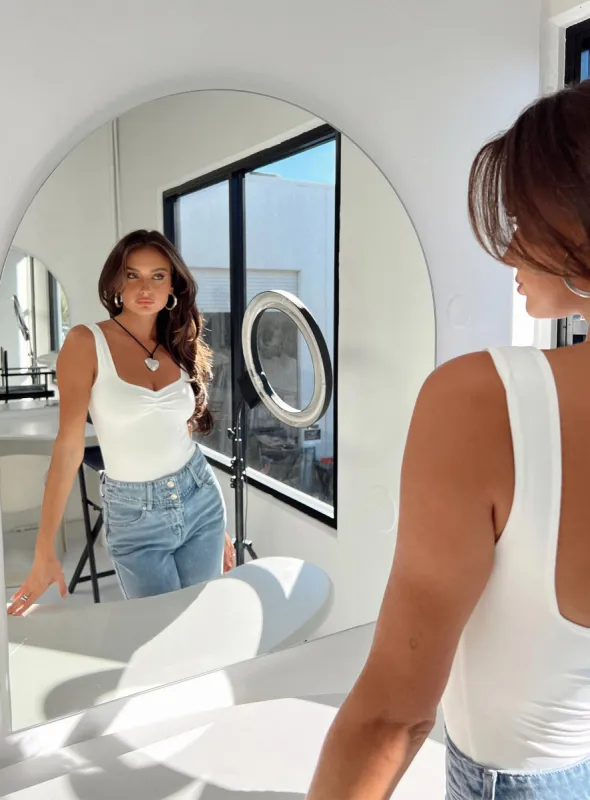 Rehna Bodysuit White sold by Princess Polly