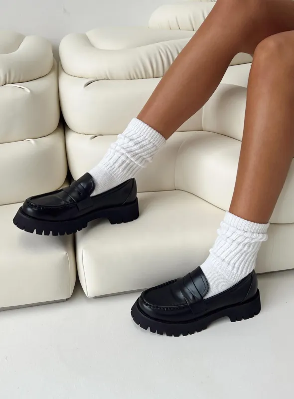 Piama Loafers Black sold by Princess Polly