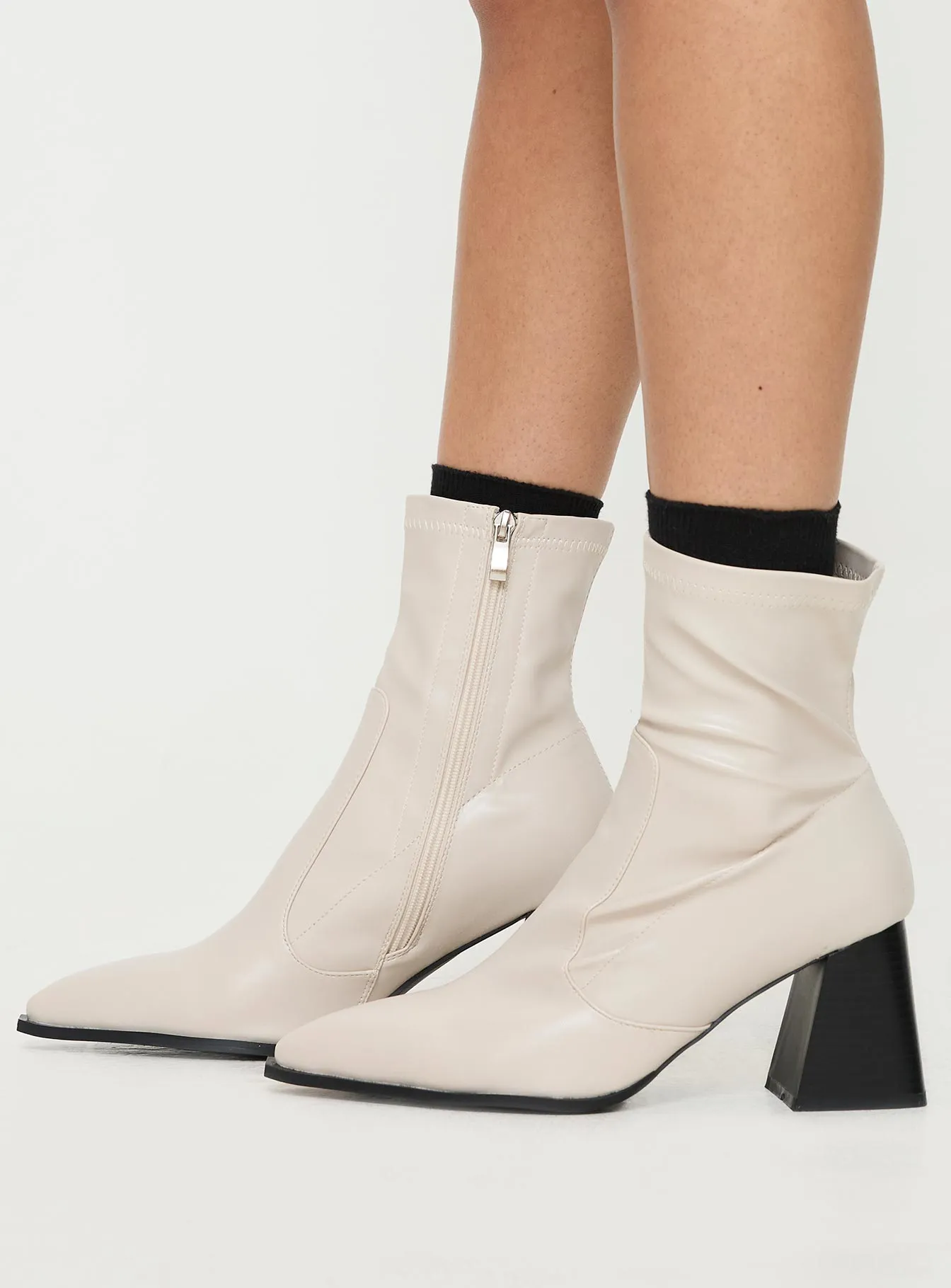 Shalin Boots Cream sold by Princess Polly product image thumbnail 3