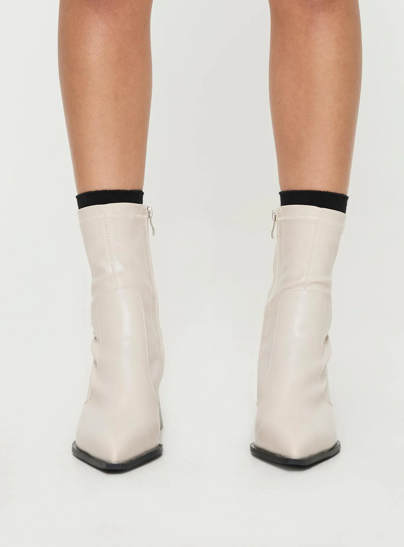 Shalin Boots Cream sold by Princess Polly product image thumbnail 2