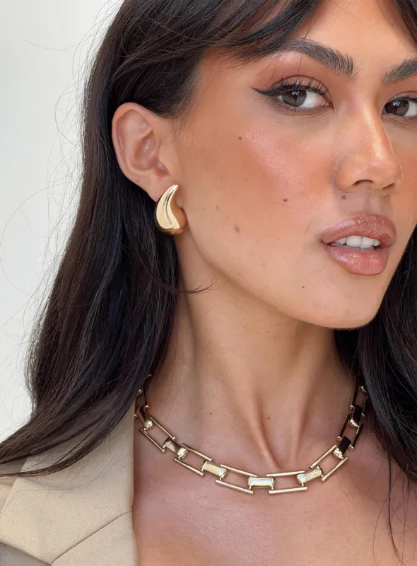 Lynda Earrings Gold sold by Princess Polly