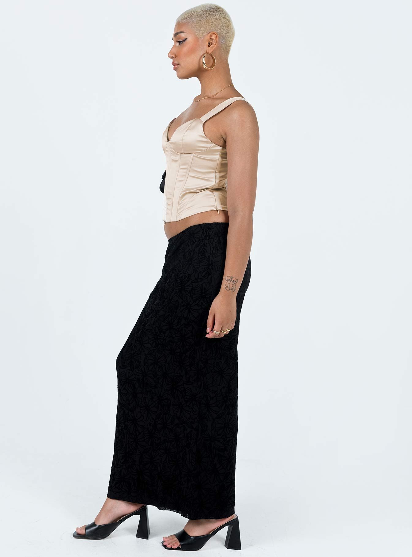 Eurodium Maxi Skirt Black sold by Princess Polly product image thumbnail 4
