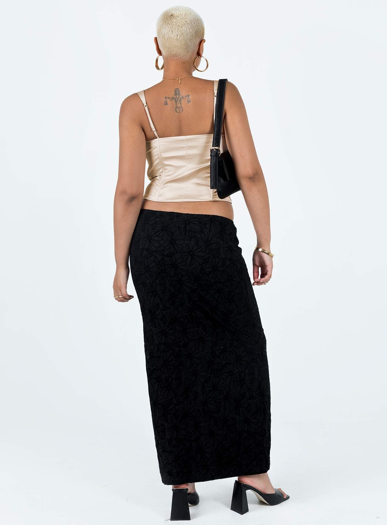 Eurodium Maxi Skirt Black sold by Princess Polly product image thumbnail 5
