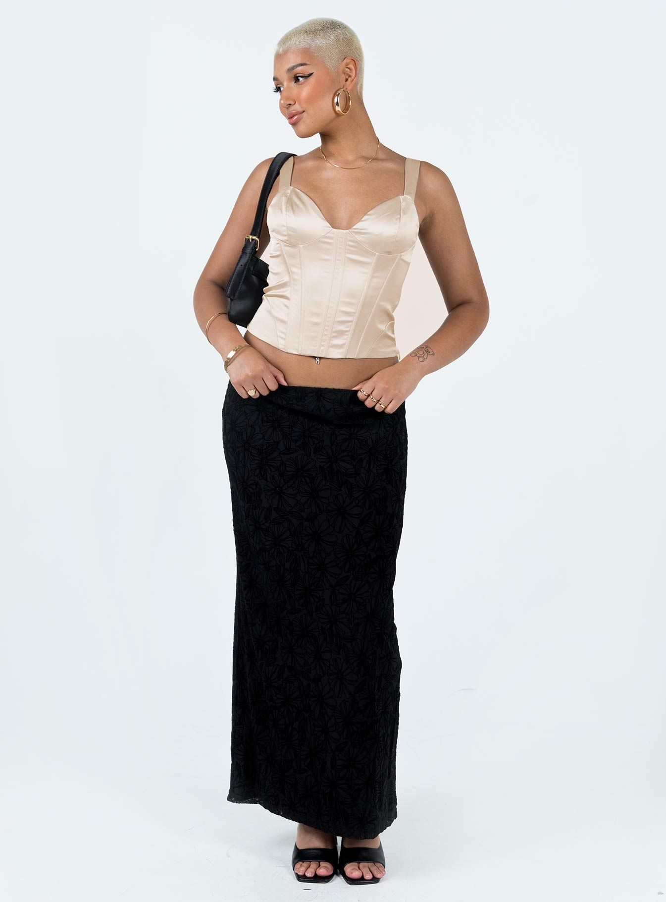 Eurodium Maxi Skirt Black sold by Princess Polly product image thumbnail 3
