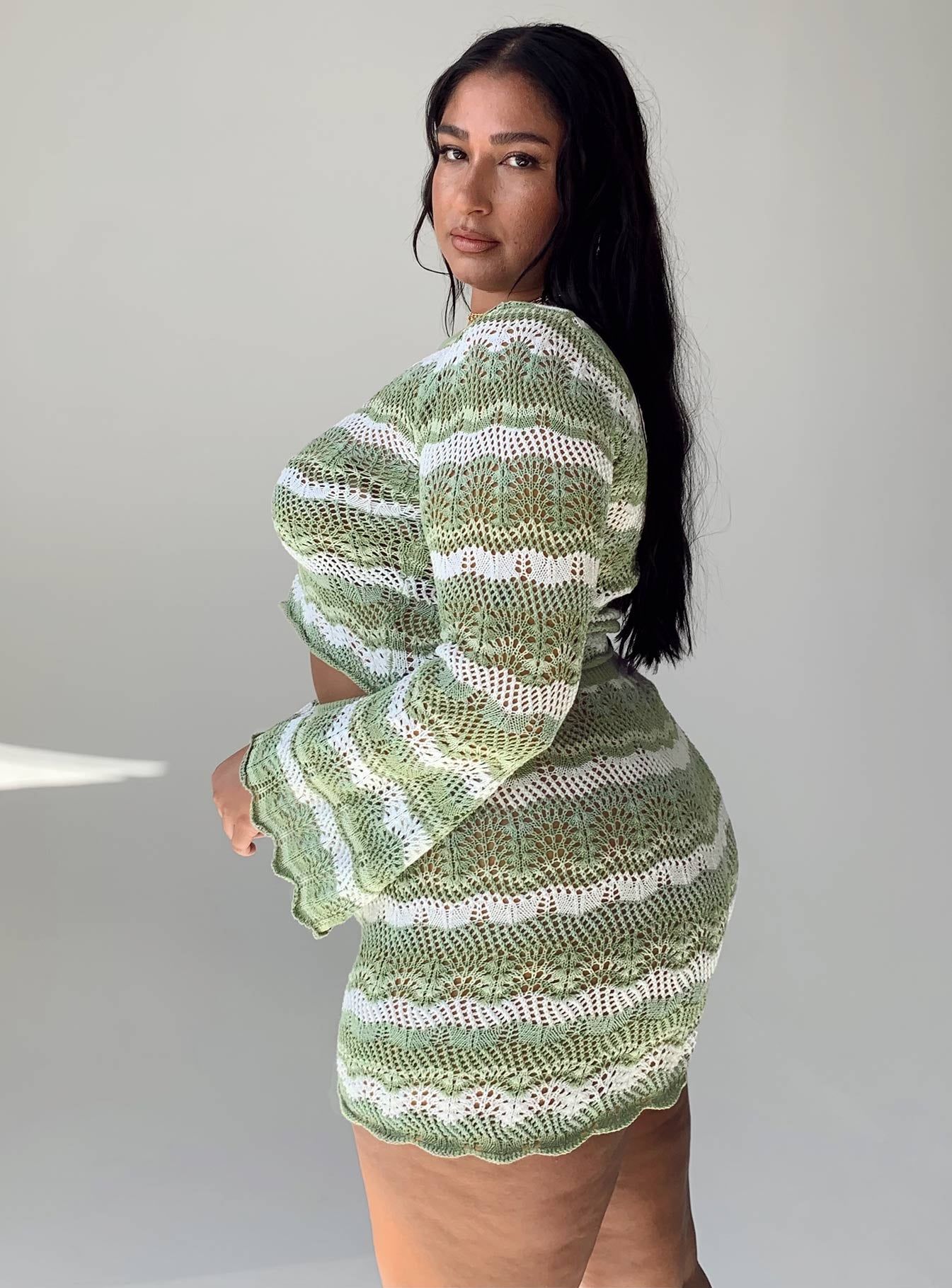 Leah Knit Set Green Multi Curve sold by Princess Polly product image thumbnail 3