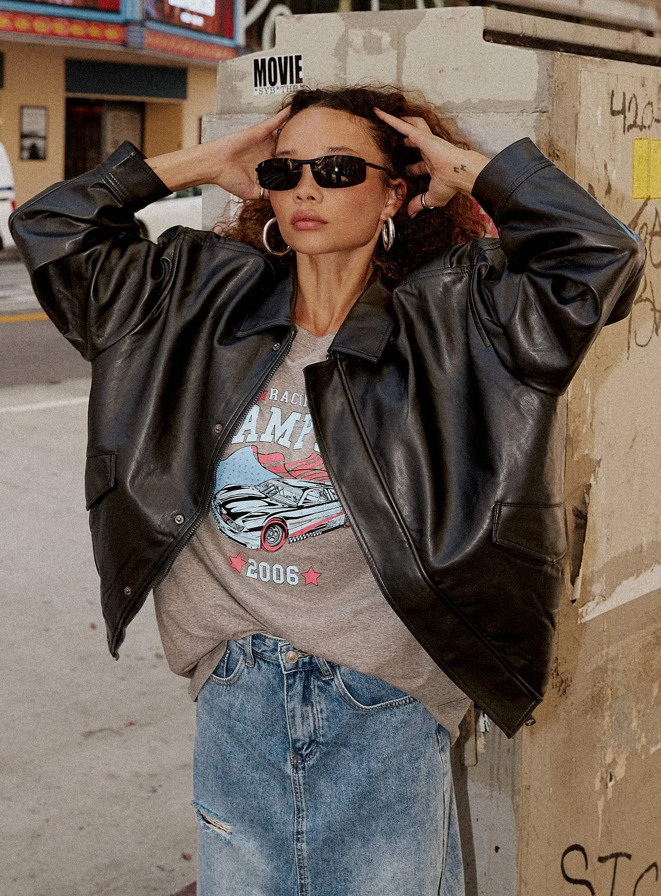 Kenny Bomber Jet Black sold by Princess Polly product image thumbnail 2