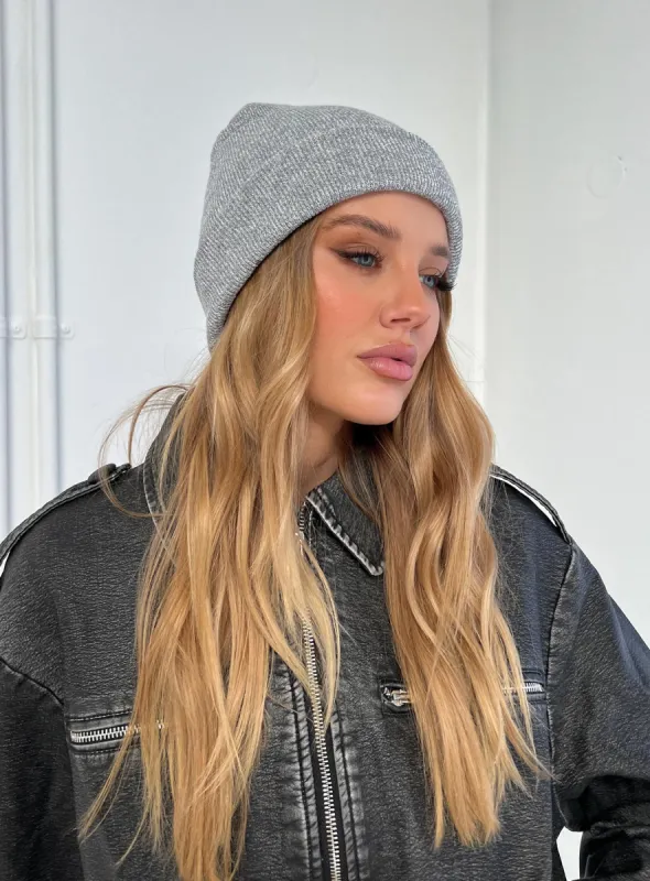 Jeremoane Beanie Grey sold by Princess Polly