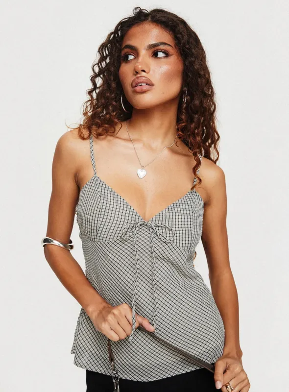 Me Espresso Top Black / Beige sold by Princess Polly