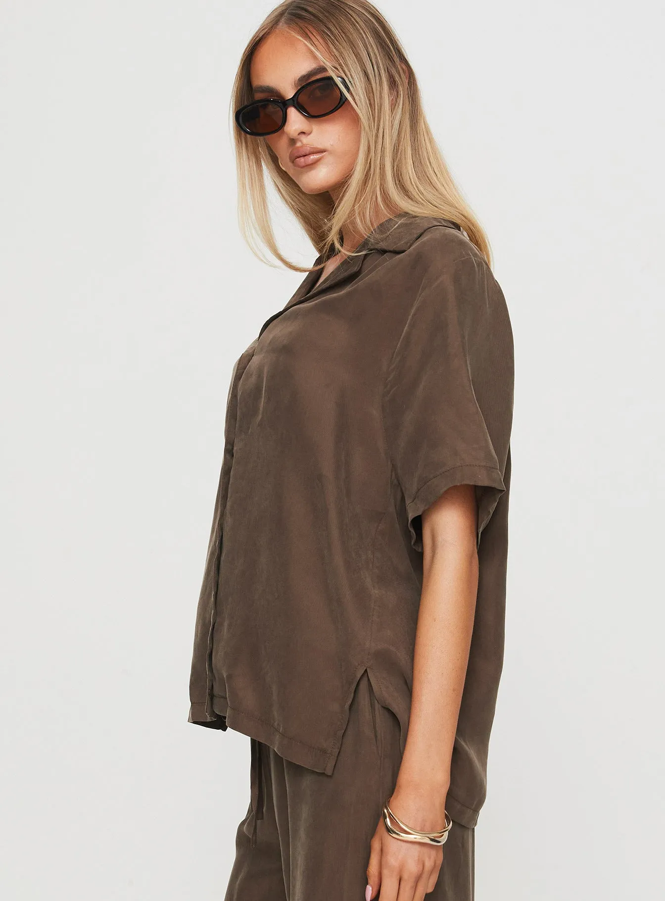 Tranquilis Shirt Brown sold by Princess Polly product image thumbnail 5