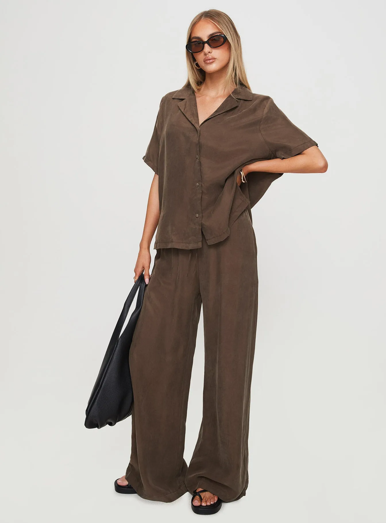 Tranquilis Shirt Brown sold by Princess Polly product image thumbnail 3
