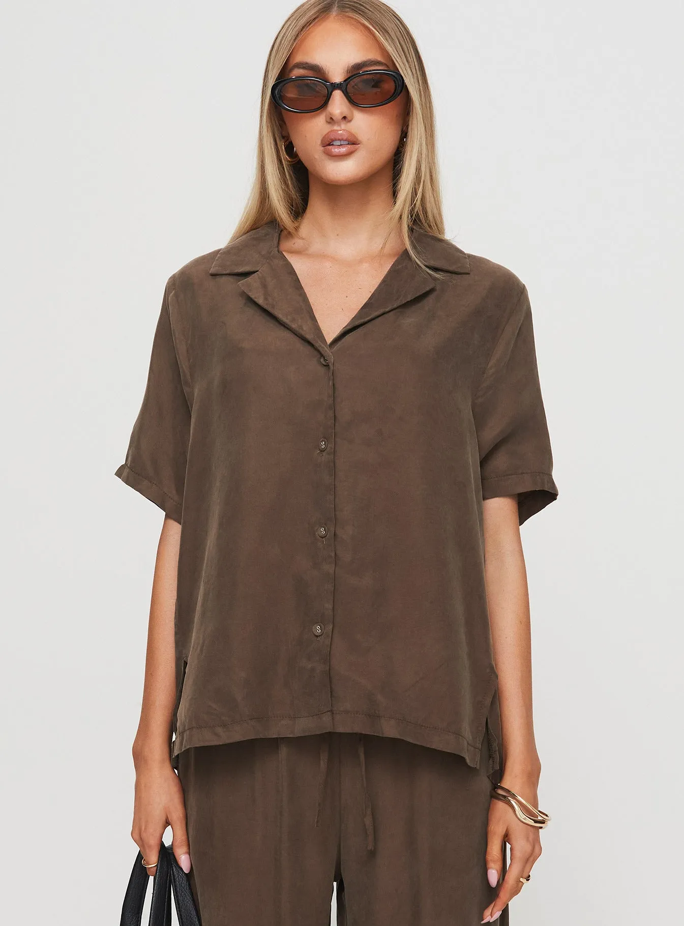 Tranquilis Shirt Brown sold by Princess Polly product image thumbnail 2