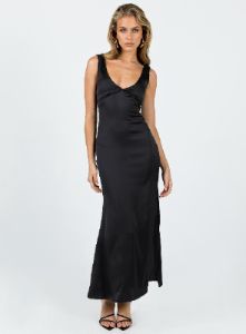 Lynsey Midi Dress Black sold by Princess Polly