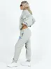 Princess Polly Track Pants Cursive Text Grey / Blue sold by Princess Polly