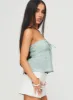 Rosenberg Strapless Top Green sold by Princess Polly