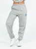 Princess Polly Track Pants Cursive Text Grey / Blue sold by Princess Polly