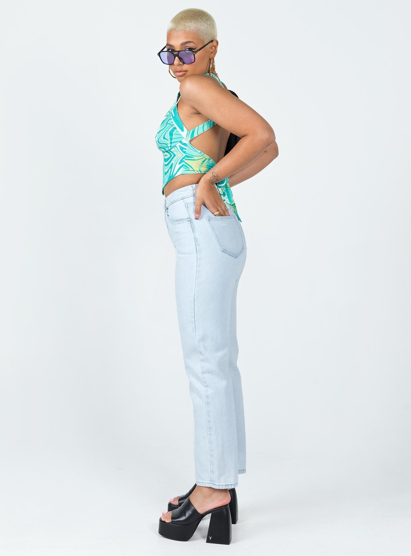 Cedar Straight Leg Denim Jeans sold by Princess Polly product image thumbnail 3