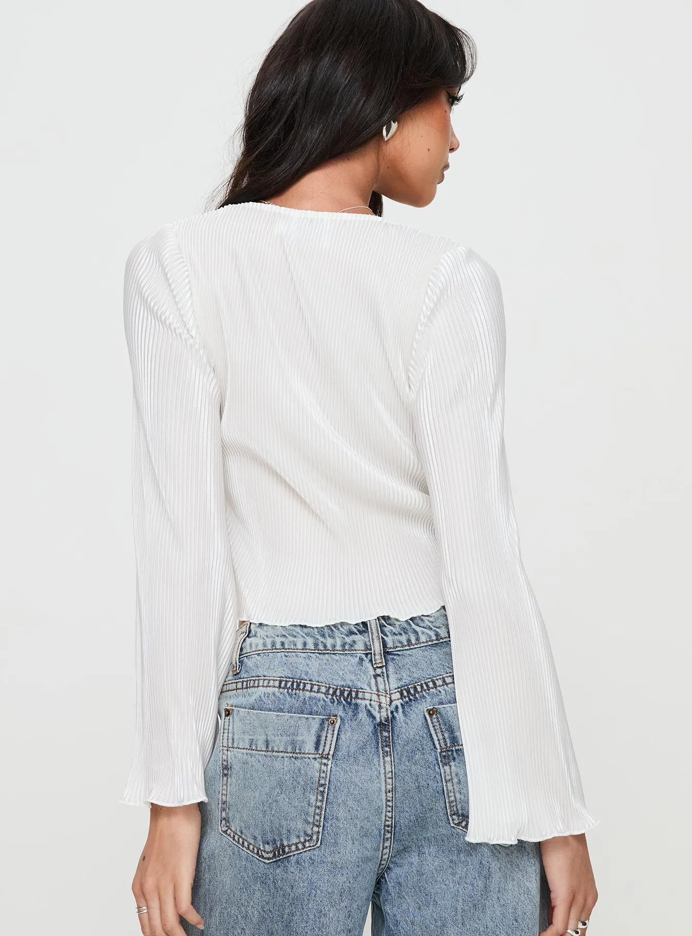 Collis Long Sleeve Top Cream sold by Princess Polly product image thumbnail 5