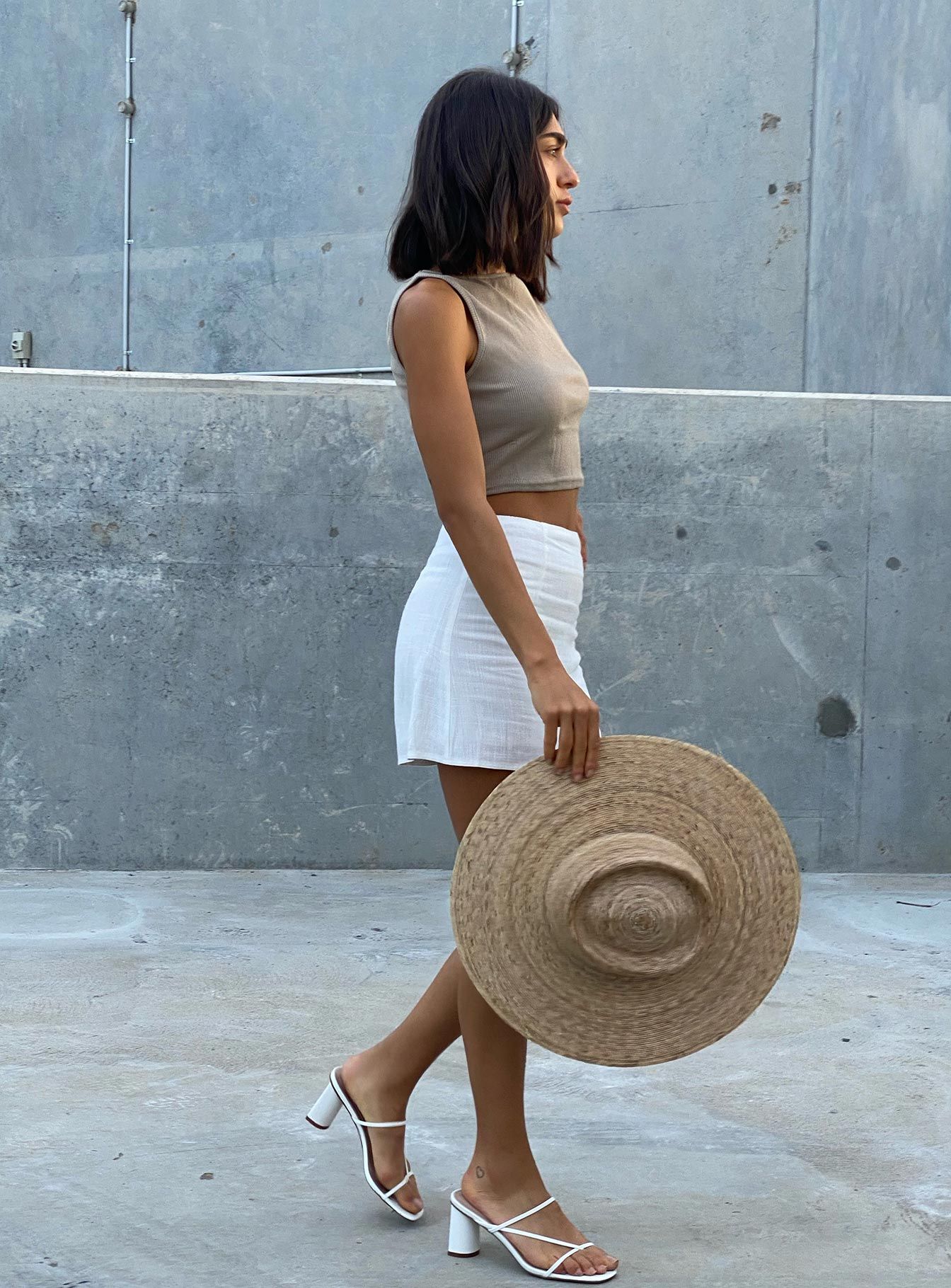 Selby Mini Skirt White Petite sold by Princess Polly product image thumbnail 2