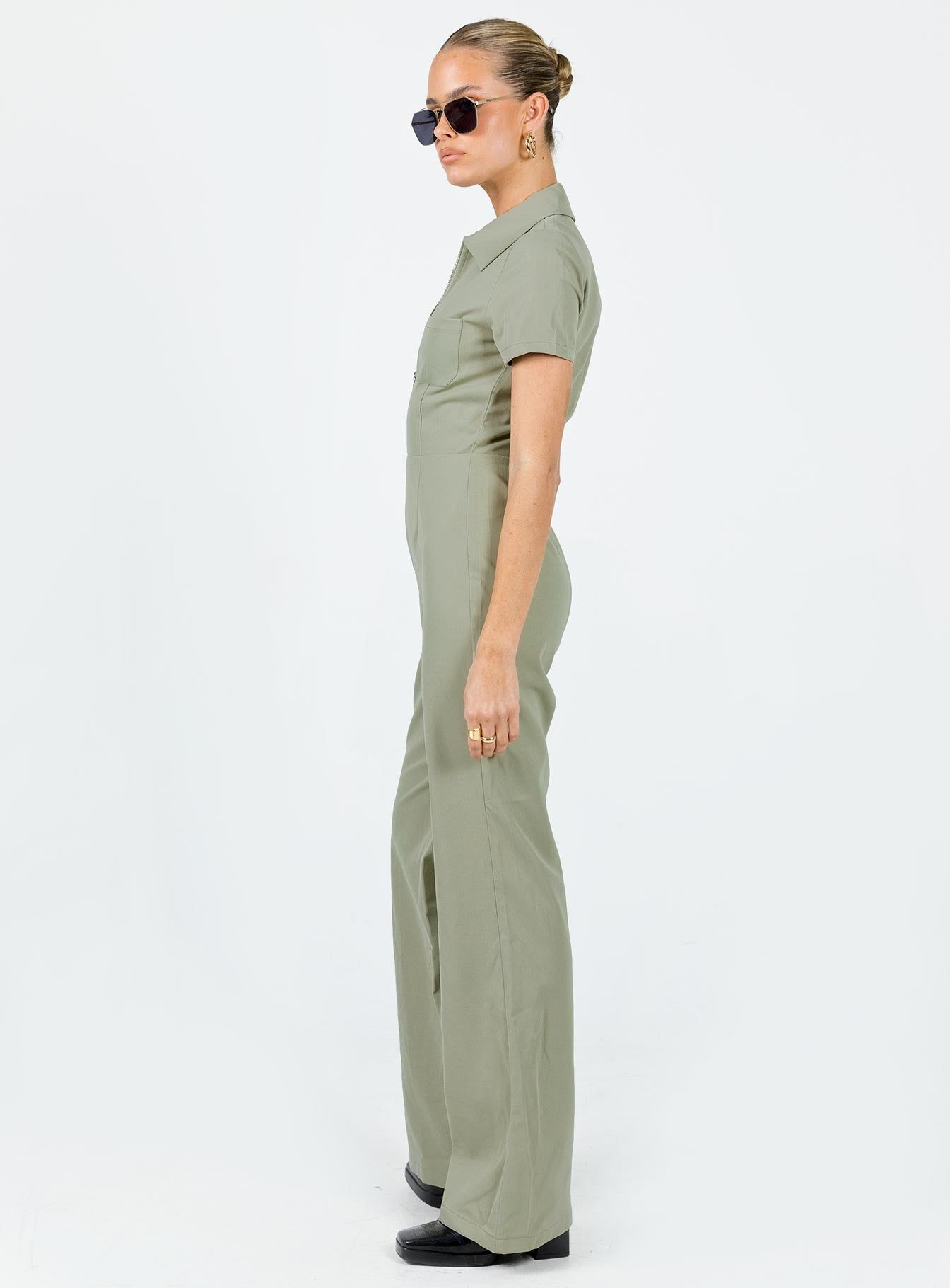Loretta Jumpsuit Khaki sold by Princess Polly product image thumbnail 4