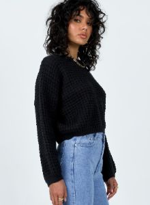 Brookside Sweater Black sold by Princess Polly