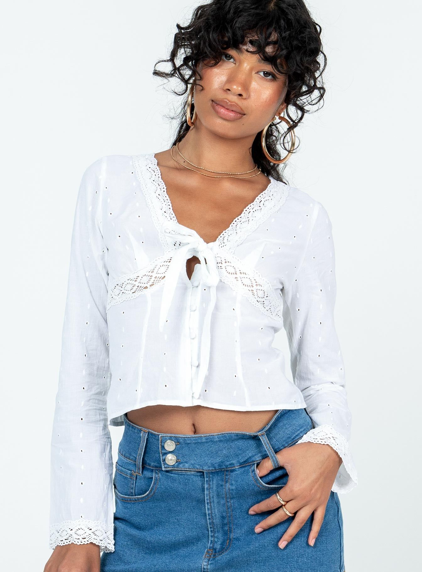 Dominico Shirt Ivory sold by Princess Polly product image thumbnail 2