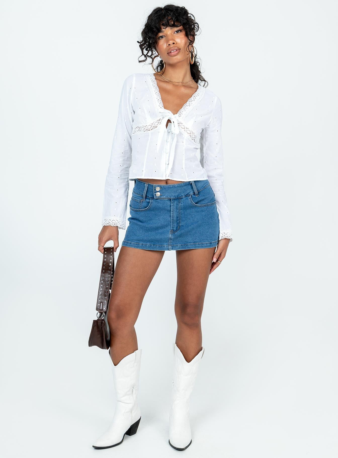 Dominico Shirt Ivory sold by Princess Polly product image thumbnail 3