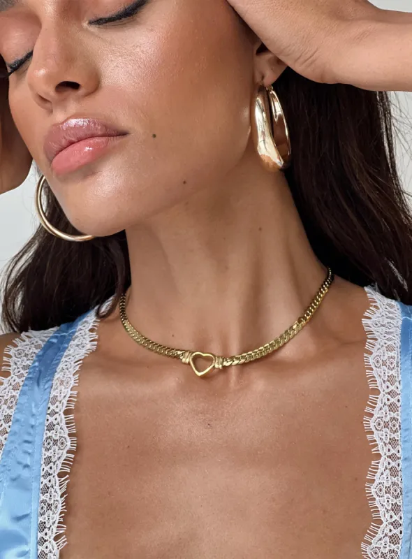 Power To Her Necklace Gold sold by Princess Polly