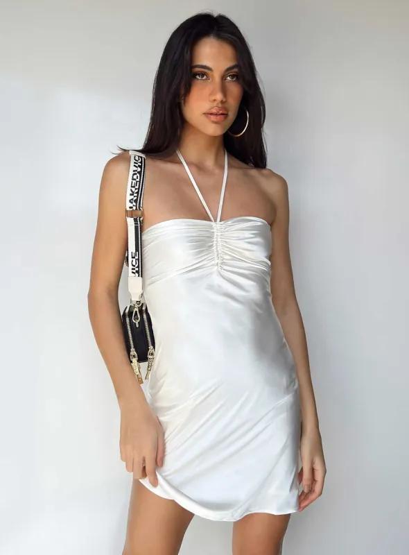 Desmond Mini Dress White sold by Princess Polly