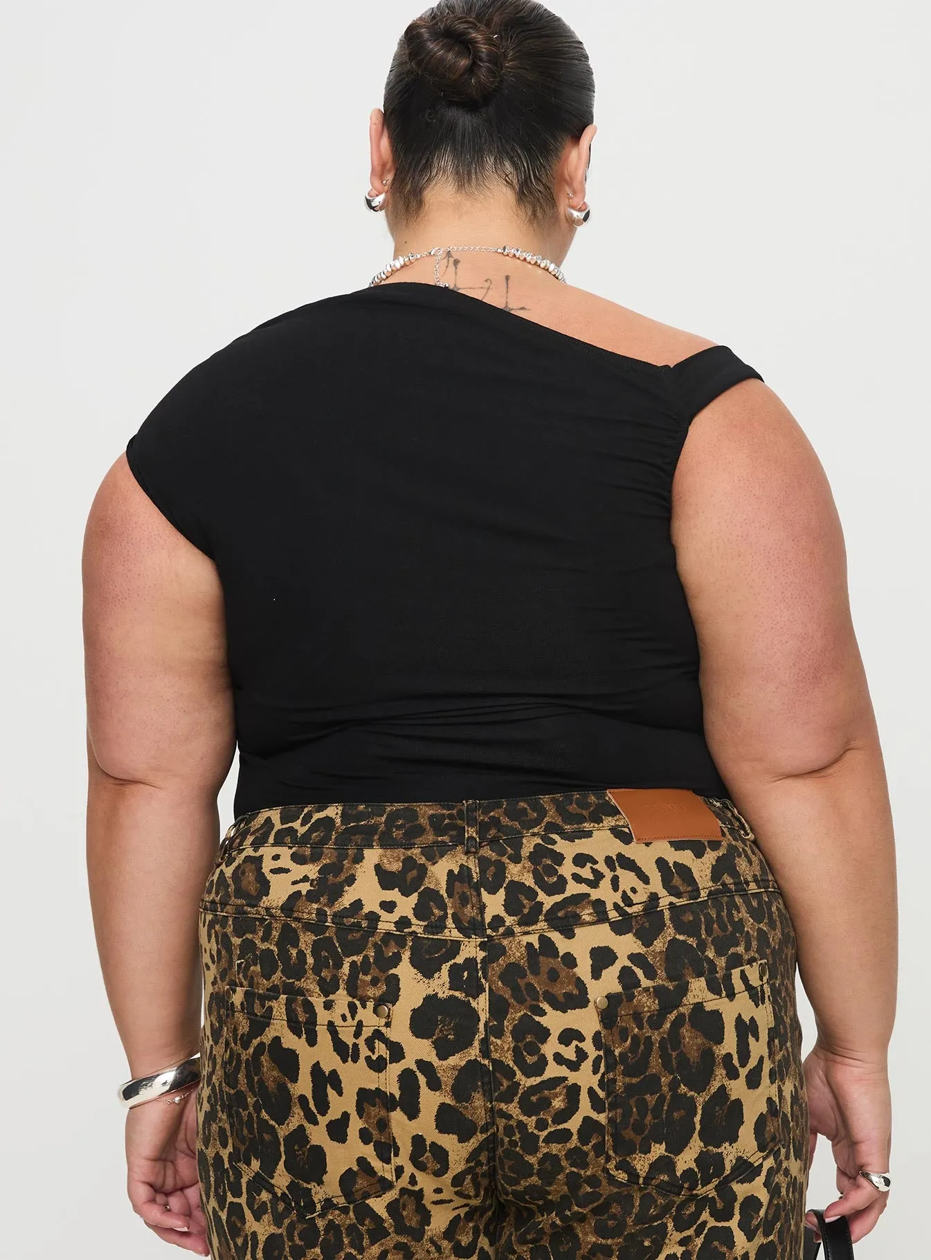 Beller Bodysuit Black Curve sold by Princess Polly product image thumbnail 4