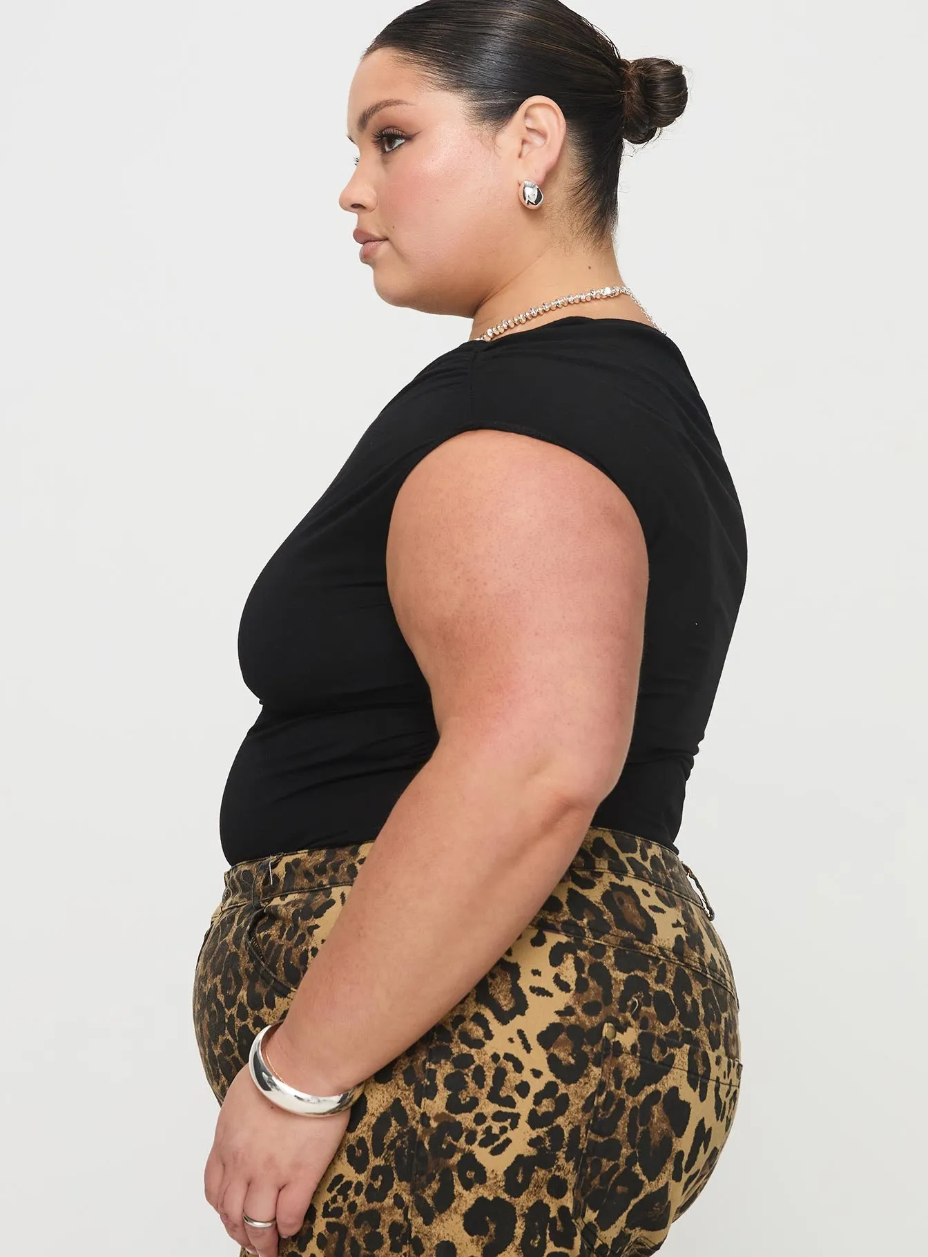Beller Bodysuit Black Curve sold by Princess Polly product image thumbnail 3