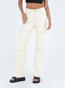 Copeland Jeans White Tall sold by Princess Polly