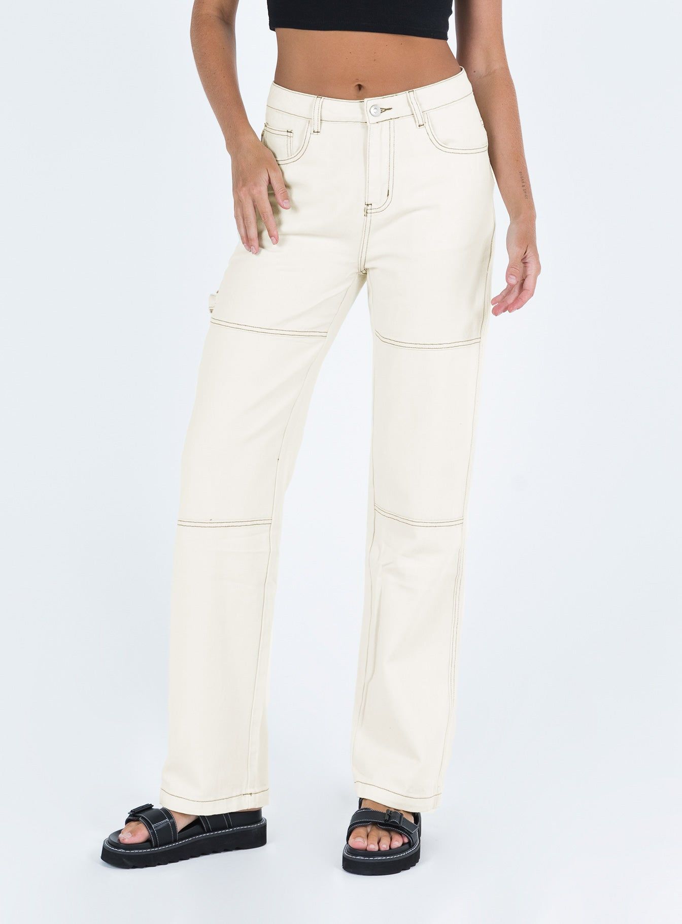 Copeland Jeans White Tall sold by Princess Polly product image thumbnail 2