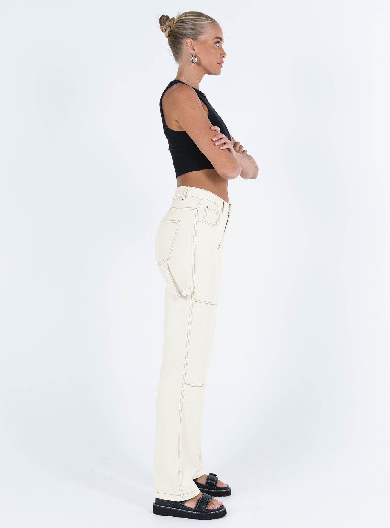 Copeland Jeans White Tall sold by Princess Polly product image thumbnail 4
