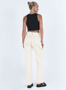Copeland Jeans White Tall sold by Princess Polly