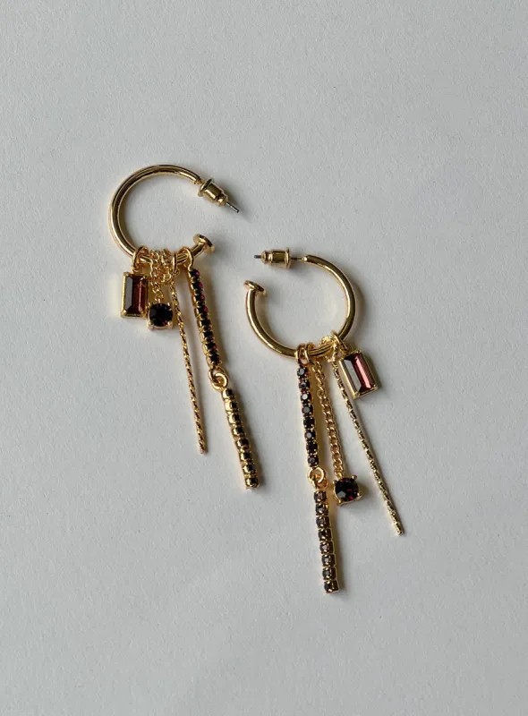 De Luca Earrings Gold sold by Princess Polly