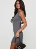 Mayok Mini Dress Grey sold by Princess Polly