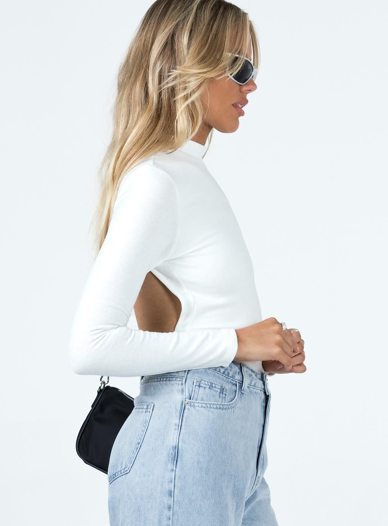 Cosmos Backless Bodysuit Ivory sold by Princess Polly product image thumbnail 5